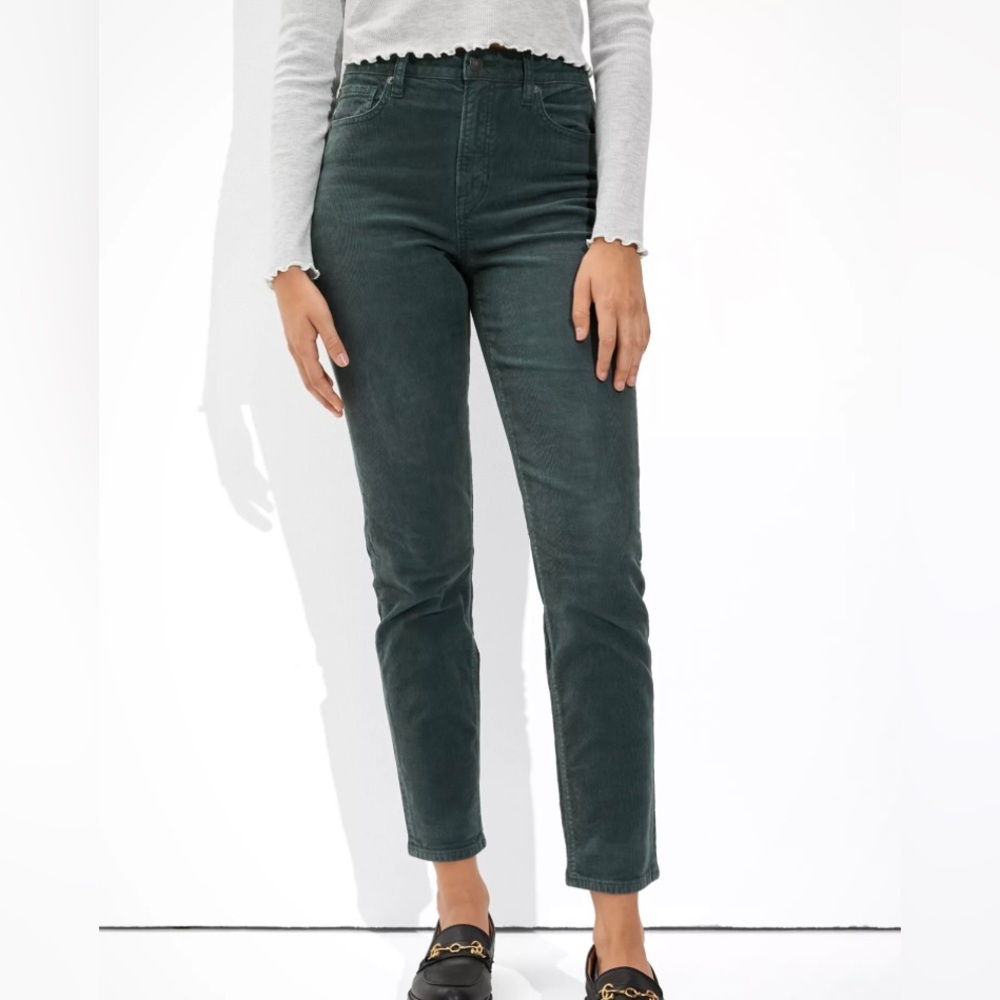 American Eagle Outfitters Green Corduroy Jeans